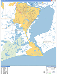 Port Arthur Wall Map Basic Style 2026